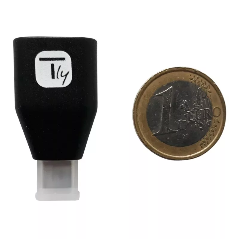 Techly USB-C Stecker auf USB-A Buchse Adapter Schwarz, USB A, USB C, Schwarz