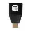 Techly USB-C Stecker auf USB-A Buchse Adapter Schwarz, USB A, USB C, Schwarz
