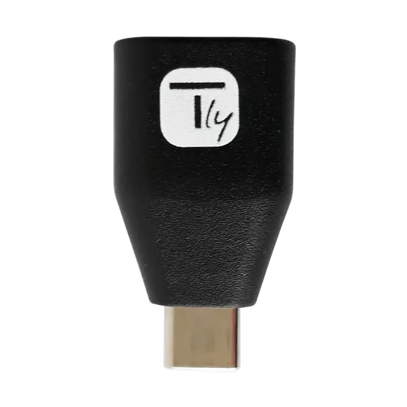 Techly USB-C Stecker auf USB-A Buchse Adapter Schwarz, USB A, USB C, Schwarz