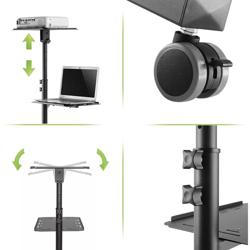 Techly ICA-TB TPM-10 Laptopständer Schwarz