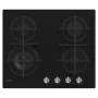 Candy CDK6GF4WEKB Schwarz Einbau 59,5 cm Gas 4 Zone(n)