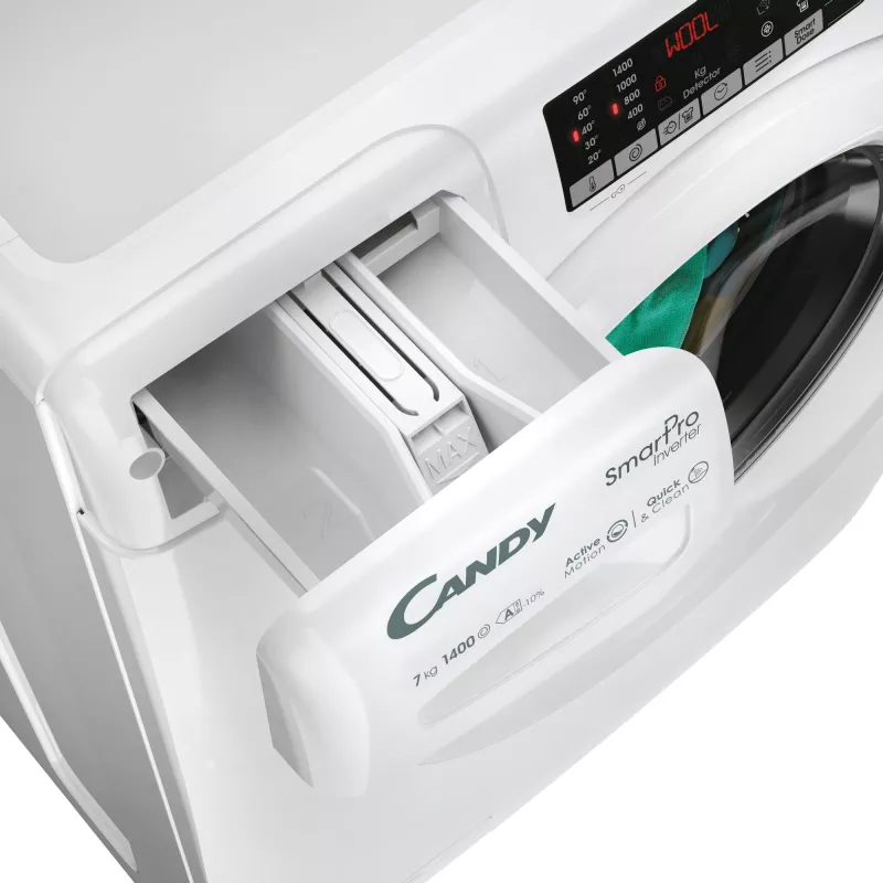 Candy Smart Pro Inverter CO 474TWM6/1-S Waschmaschine Frontlader 7 kg 1400 U/min Weiß