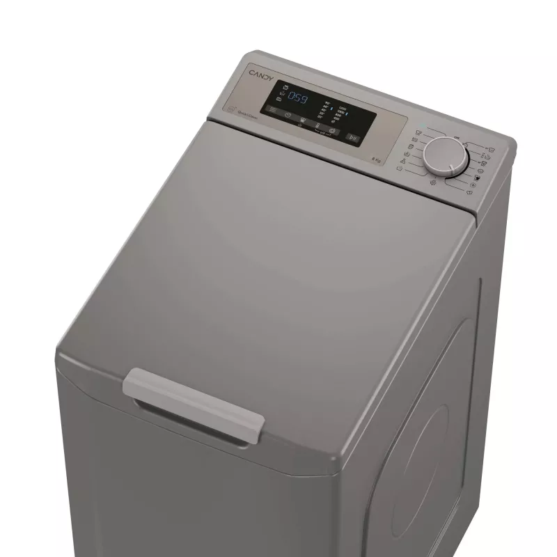Candy TCA283DR2-S Waschmaschine Toplader 8 kg 1200 U/min Anthrazit