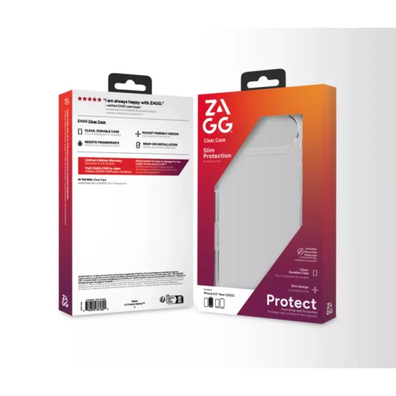 ZAGG Clear Case Für Apple iPhone 17 Air, Cover, Apple, iPhone 17 Air, 16,5 cm (6,5 Zoll), Transparent