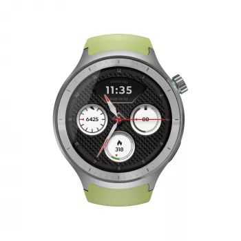 Motorola Moto Watch 3,63 cm (1,43 Zoll) OLED 47 mm Digitaler Touchscreen Silber GPS (Satellit)