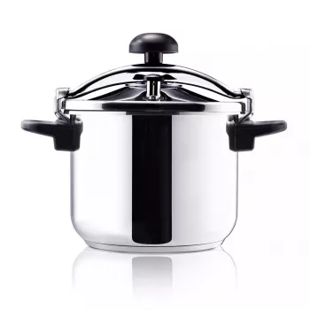 Edelstahltopf Taurus Classic Moments 6 L – geeignet für Induktions-, Gas- und Keramikkochfelder, mit Deckel und kühl bleibenden Griffen