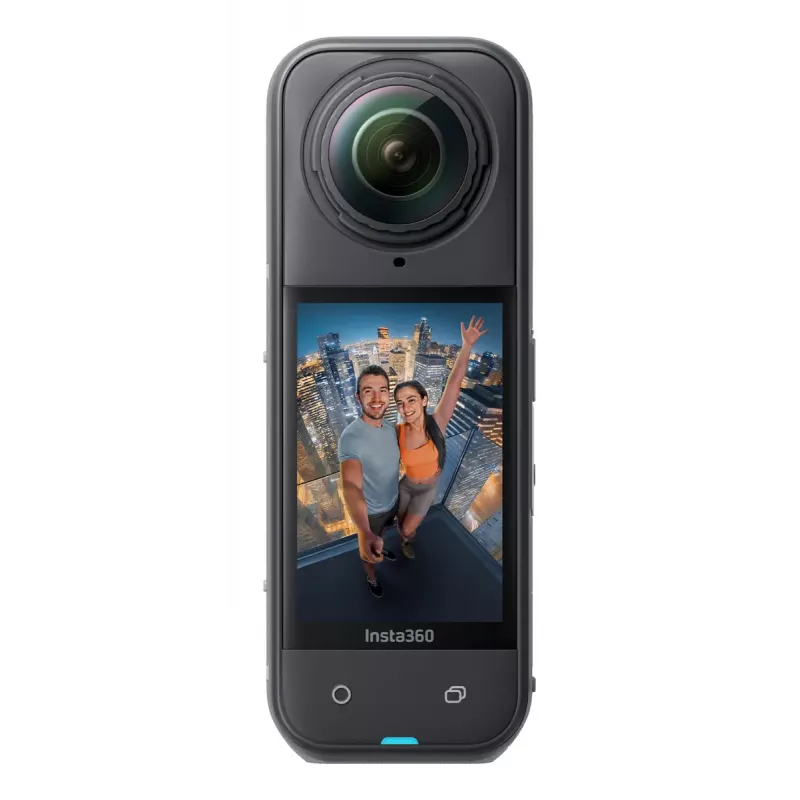 Action-Sportkamera Insta360 X5 – 72 MP, 8K Ultra HD (7680×3840), 120 fps, wasserdicht 15 m, 2400 mAh