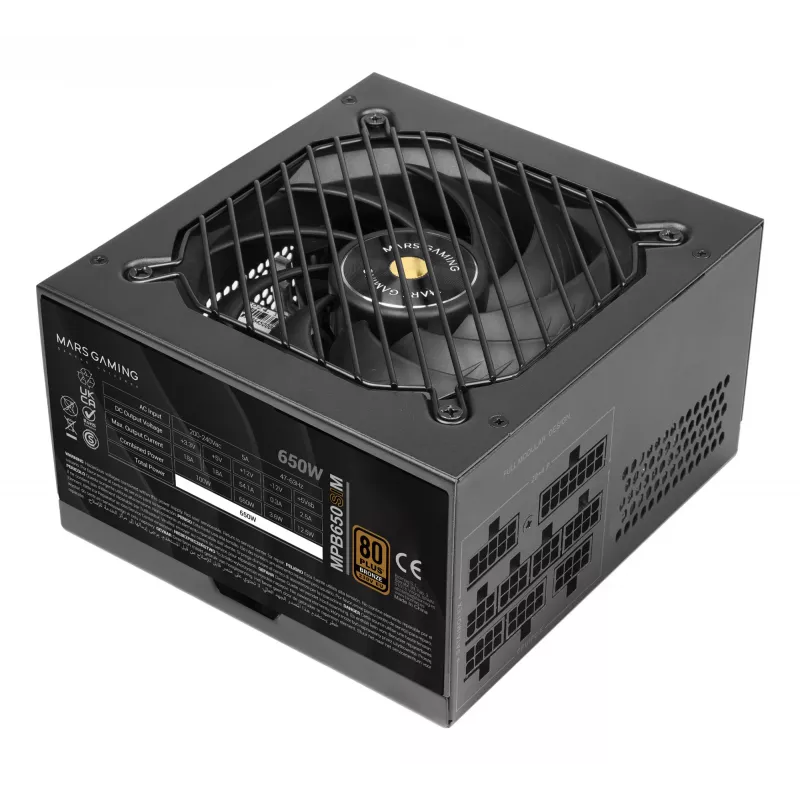 Mars Gaming MPB650SIM Netzteil 650 W 24-pin ATX ATX Schwarz