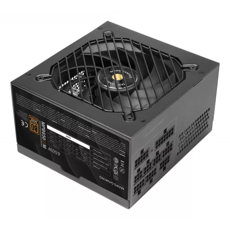 Mars Gaming MPB650SIM Netzteil 650 W 24-pin ATX ATX Schwarz