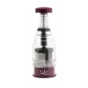 Manueller Lebensmittelzerkleinerer JATA AC54 Bordeaux Transparent