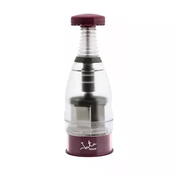 Manueller Lebensmittelzerkleinerer JATA AC54 Bordeaux Transparent