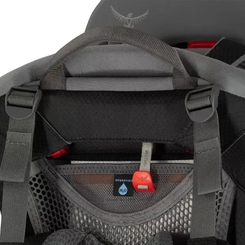 Kinderkraxe Osprey Poco Tourist carrier Schwarz — leichte Kinderkraxe, Modell 10005970/550/O/S