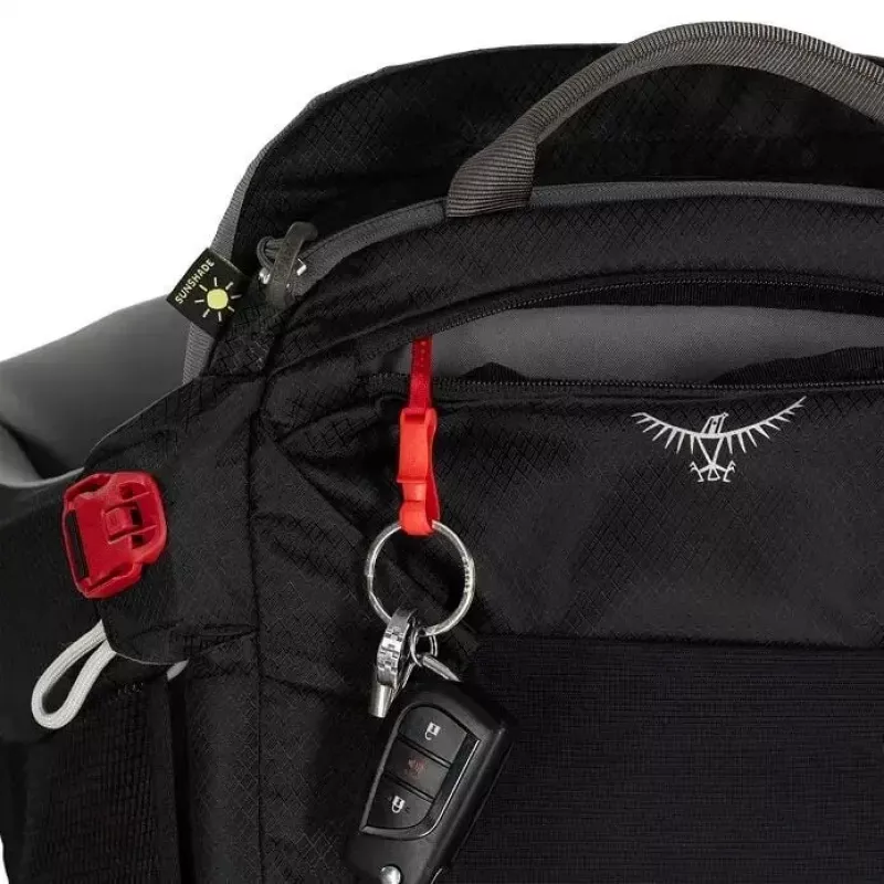 Kinderkraxe Osprey Poco Tourist carrier Schwarz — leichte Kinderkraxe, Modell 10005970/550/O/S