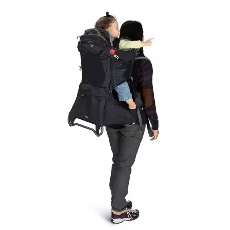 Kinderkraxe Osprey Poco Tourist carrier Schwarz — leichte Kinderkraxe, Modell 10005970/550/O/S