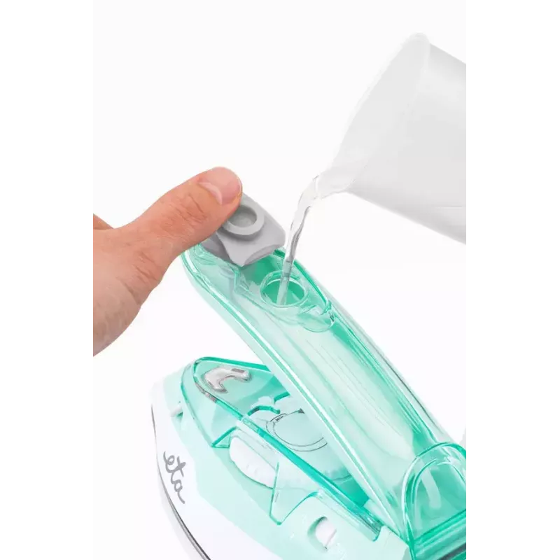 Dampfbügeleisen ETA Sophia ETA127190000 — Keramiksohle, 1100 W, 80 ml Tank, Vertikaldampf, 1,9 m Kabel