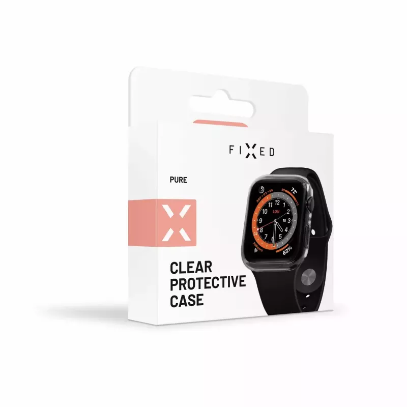 Displayschutzfolie FIXED für Apple Watch 44mm, Polycarbonat klar, Vollabdeckung