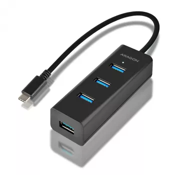 Axagon HUE-S2C Schnittstellen-Hub USB 3.2 Gen 1 (3.1 Gen 1) Type-A 5000 Mbit/s Schwarz