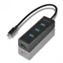 Axagon HUE-S2C Schnittstellen-Hub USB 3.2 Gen 1 (3.1 Gen 1) Type-A 5000 Mbit/s Schwarz