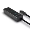 Axagon HUE-S2C Schnittstellen-Hub USB 3.2 Gen 1 (3.1 Gen 1) Type-A 5000 Mbit/s Schwarz