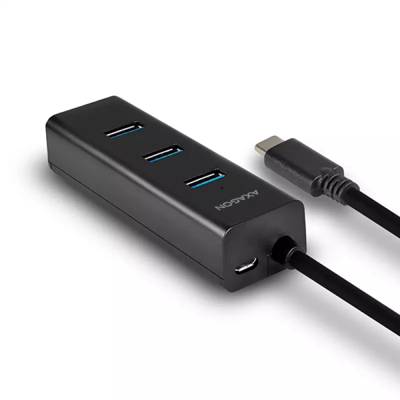 Axagon HUE-S2C Schnittstellen-Hub USB 3.2 Gen 1 (3.1 Gen 1) Type-A 5000 Mbit/s Schwarz