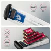 AXAGON EEM2-SC externes USB-C 10 Gbit/s schraubenloses Metallgehäuse für M.2 NVMe SSD, ein Einschub, grau