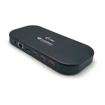 i-tec Thunderbolt 3/USB-C Dual-4K-Dockingstation + USB-C-auf-DisplayPort-Kabel (1,5 m) + Stromversorgung 60 W