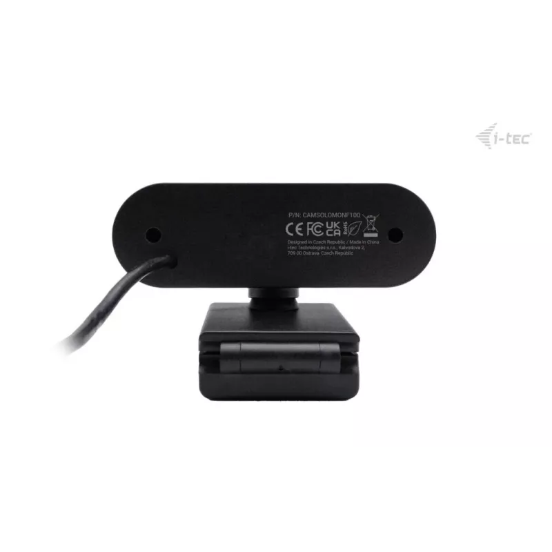 Webcam ITEC SOLOMON 100 1080p, 2 MP, Full HD 1920×1080, USB, Clip-Halterung, schwarz