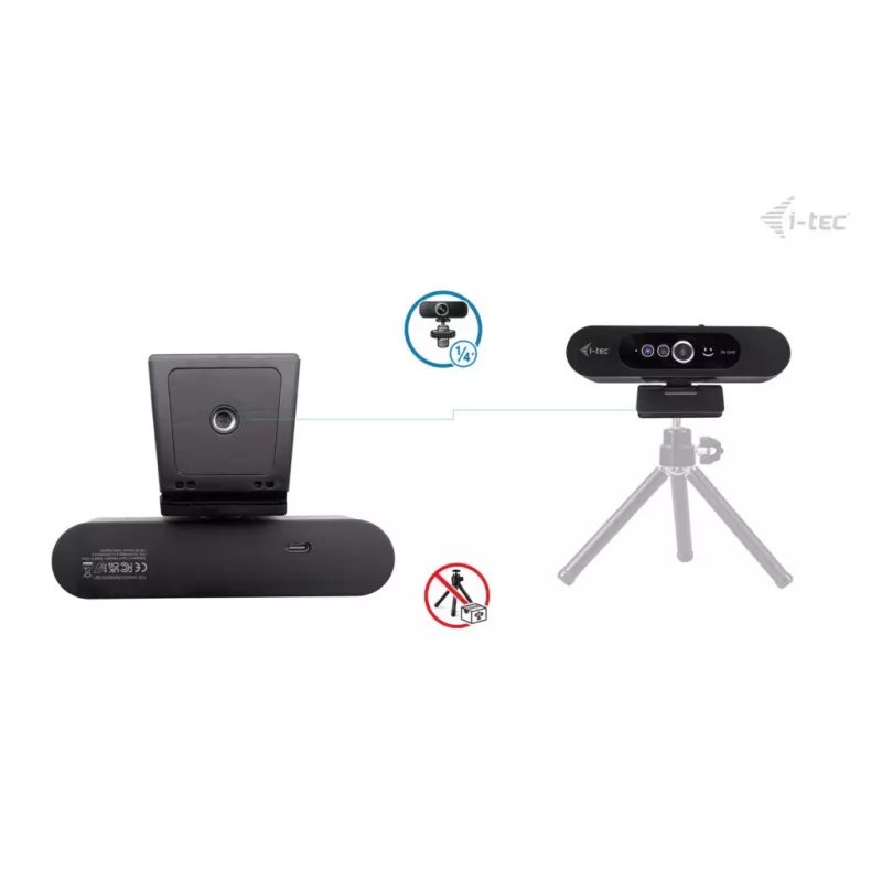 i-tec SOLOMON WH200 2K Webcam Windows Hello, 4 MP, 2560 x 1440 Pixel, 2K Ultra HD, 60 fps, 1920x1080@30fps, 1280x720@30fps, 2560x1440@30fps, Auto