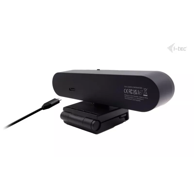 Webcam ITEC SOLOMON PRO 900 4K, 3840×2160, 8,29 MP, USB, Clip-Halterung, Schwarz