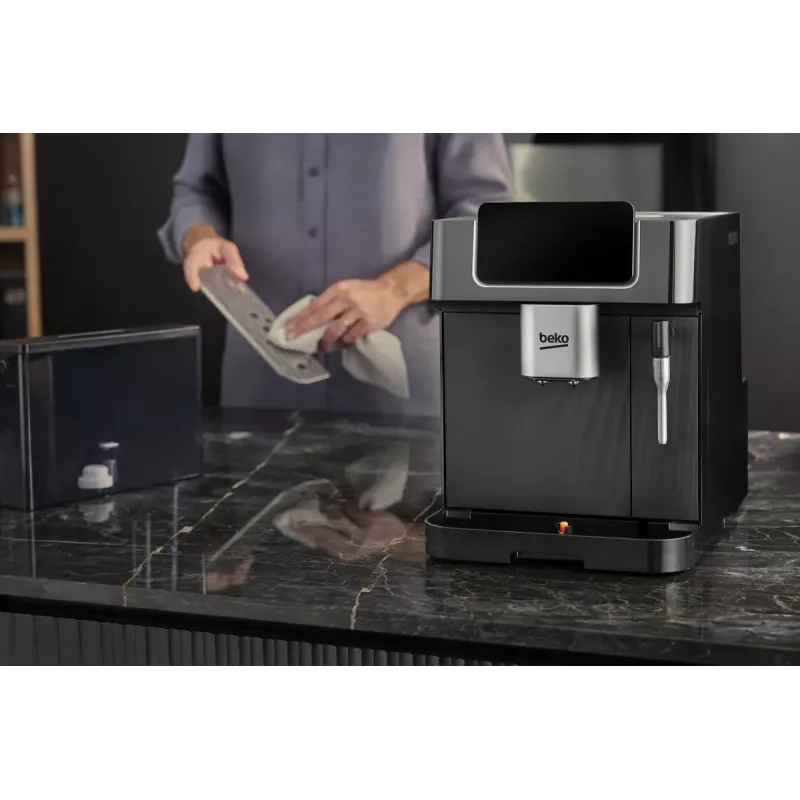 Beko CEG7302B CaffeExperto Kaffeevollautomat mit Dampfdüse