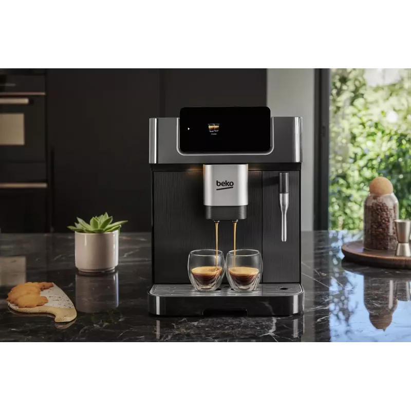 Beko CEG7302B CaffeExperto Kaffeevollautomat mit Dampfdüse