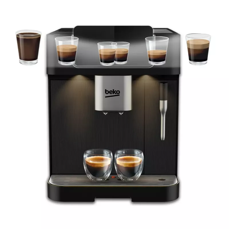 Beko CEG7302B CaffeExperto Kaffeevollautomat mit Dampfdüse