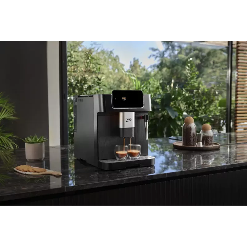 Beko CEG7302B CaffeExperto Kaffeevollautomat mit Dampfdüse