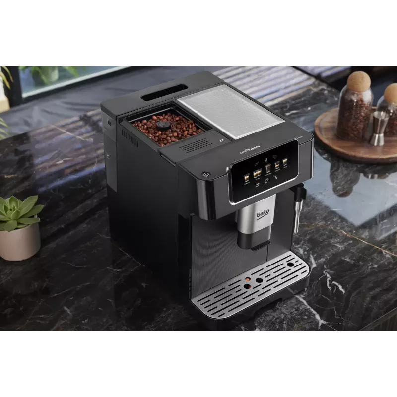 Beko CEG7302B CaffeExperto Kaffeevollautomat mit Dampfdüse