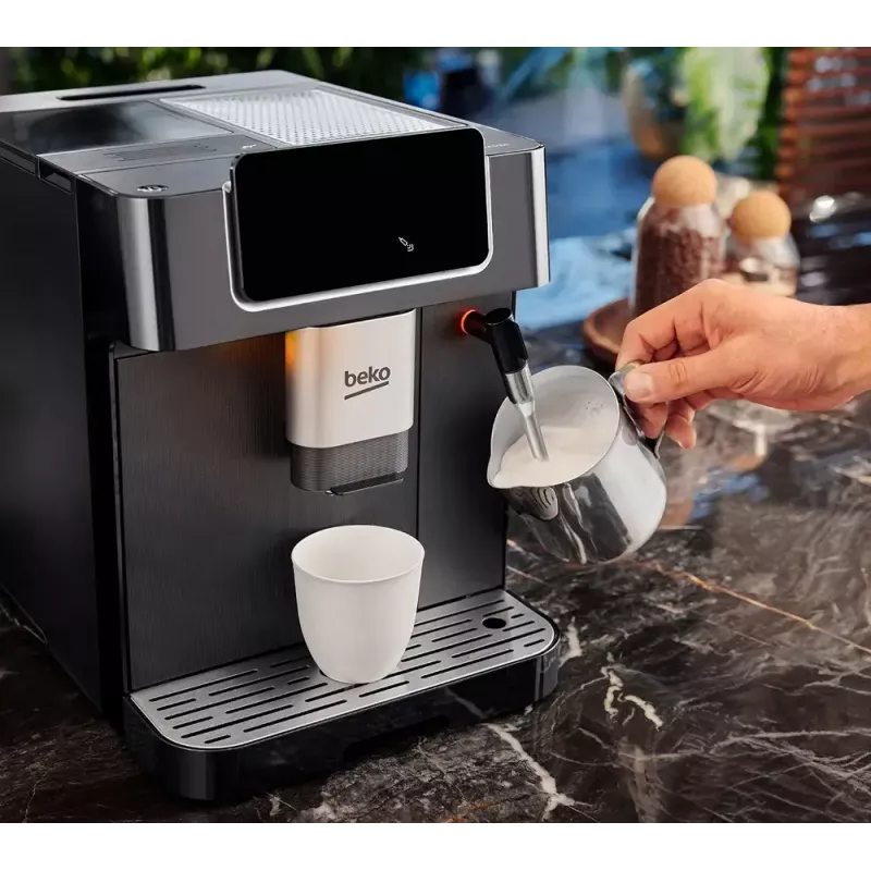 Beko CEG7302B CaffeExperto Kaffeevollautomat mit Dampfdüse