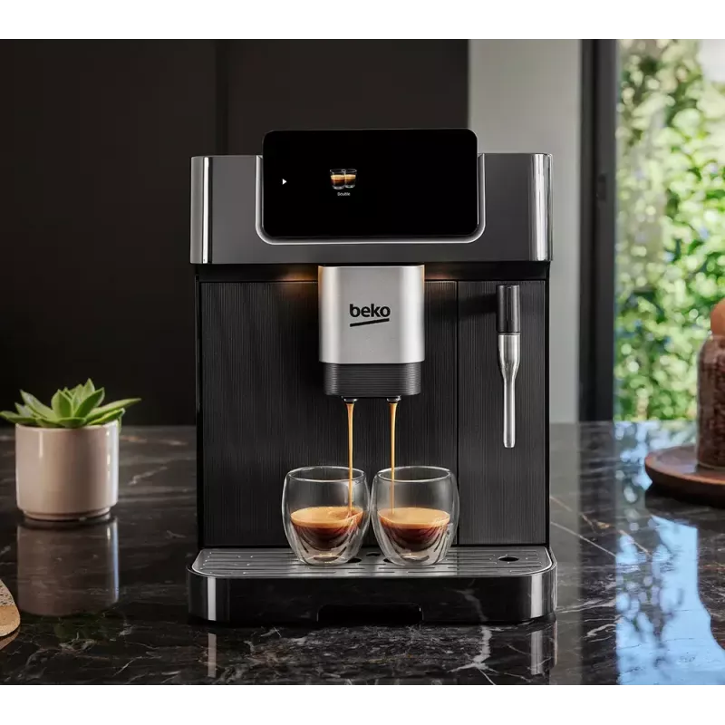 Beko CEG7302B CaffeExperto Kaffeevollautomat mit Dampfdüse