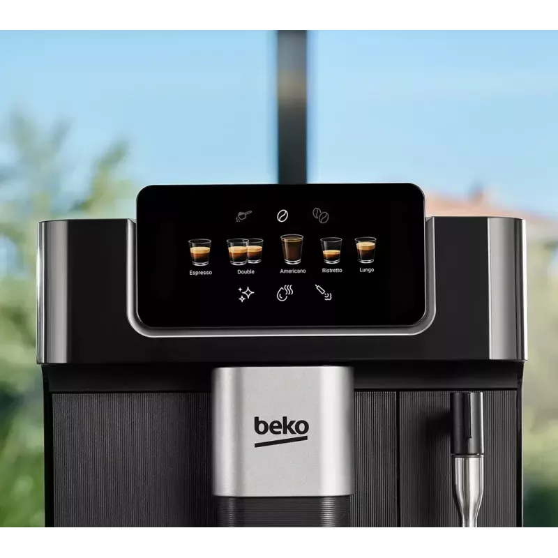 Beko CEG7302B CaffeExperto Kaffeevollautomat mit Dampfdüse