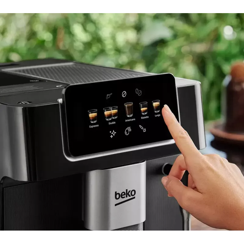 Beko CEG7302B CaffeExperto Kaffeevollautomat mit Dampfdüse
