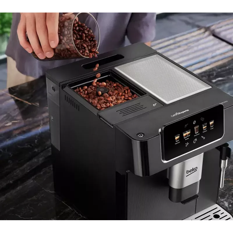 Beko CEG7302B CaffeExperto Kaffeevollautomat mit Dampfdüse