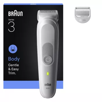 Körperrasierer BRAUN Series 3 BG3530 — grau, NiMH-Akku, 80 Min. Laufzeit, 42×156 mm