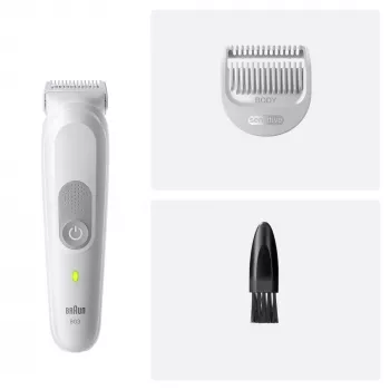 Körperrasierer BRAUN Series 3 BG3530 — grau, NiMH-Akku, 80 Min. Laufzeit, 42×156 mm