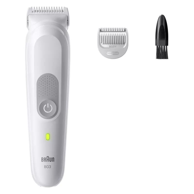 Körperrasierer BRAUN Series 3 BG3530 — grau, NiMH-Akku, 80 Min. Laufzeit, 42×156 mm