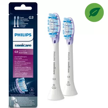 Philips Sonicare G3 Premium Gum Care HX9052/17 2x austauschbare Schallzahnbürstenköpfe