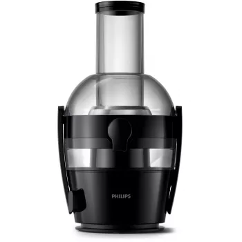 Slow Juicer Philips Viva Collection HR1856, 800 W, schwarz, LED-Display, Saftbehälter