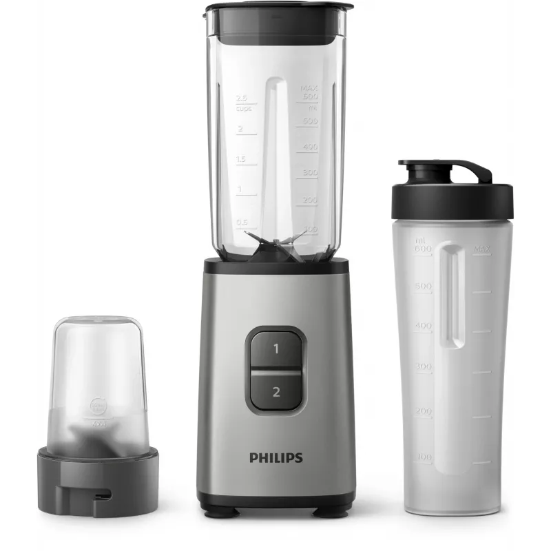 Philips Daily Collection HR2604/80 Mixer 1 L Tischmixer 350 W Schwarz, Edelstahl