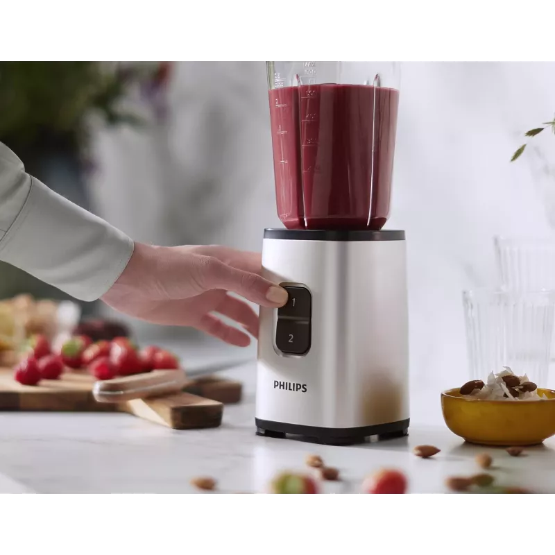 Philips Daily Collection HR2604/80 Mixer 1 L Tischmixer 350 W Schwarz, Edelstahl