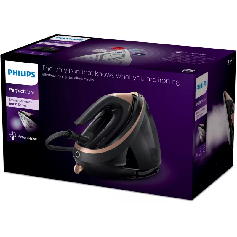 Philips PSG9040/80 Dampfbügelstation 3100 W 1,8 L SteamGlide Elite-Bügelsohle Schwarz