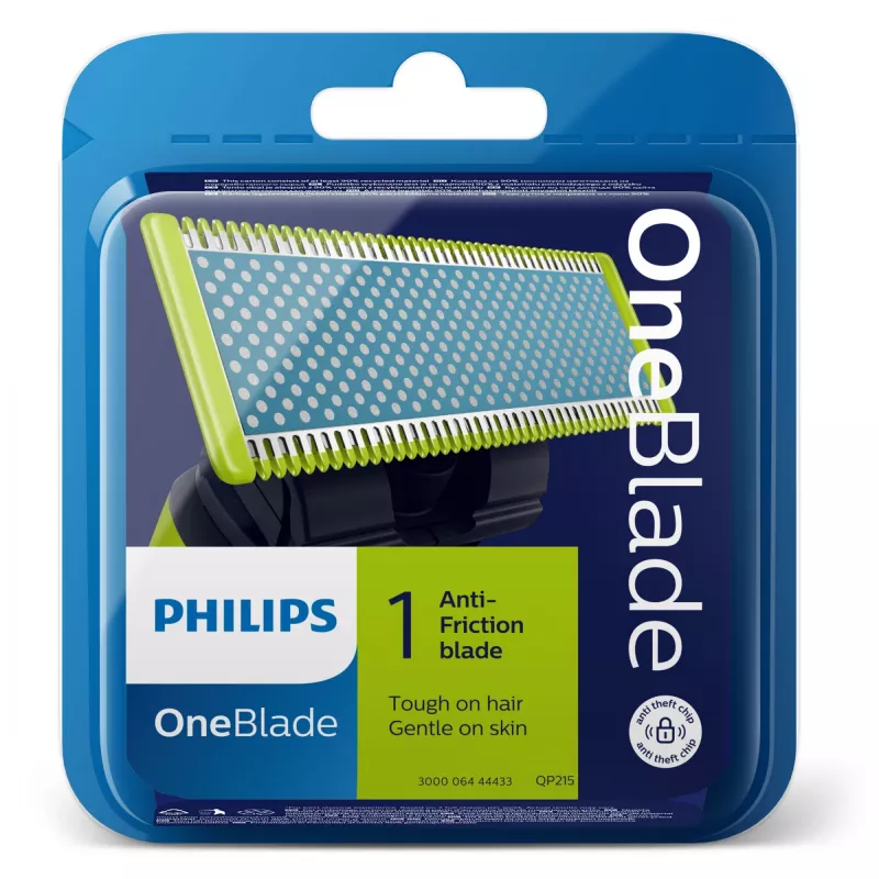 Philips Norelco OneBlade OneBlade QP215/50 Anti-friction, Rasierklinge, Mehrfarbig, 4 Monat(e), Philips, Philips OneBlade, 1 Stk.