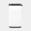 Brabantia Bo Abfalleimer 4 L rechteckig Stahl Schwarz Weiß