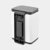 Brabantia Bo Abfalleimer 4 L rechteckig Stahl Schwarz Weiß